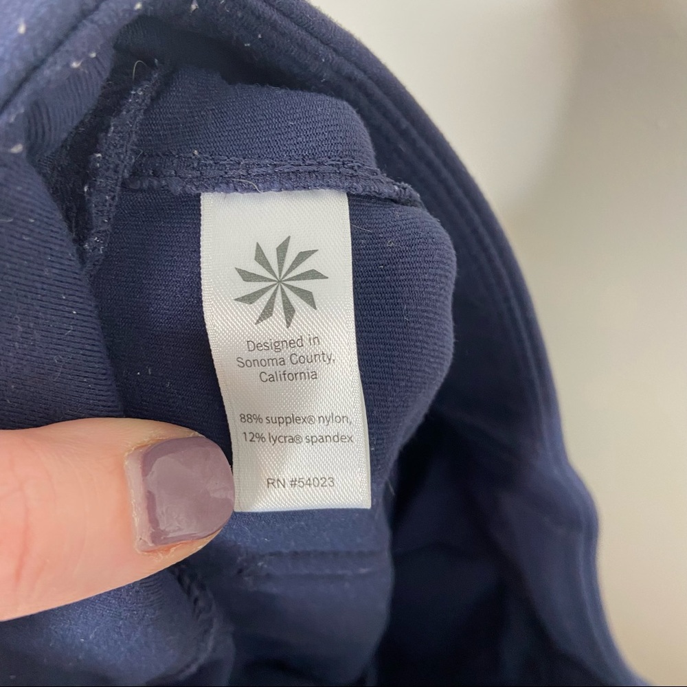 Athleta Navy Straight Leg Leggings Medium - Picture 7 of 9